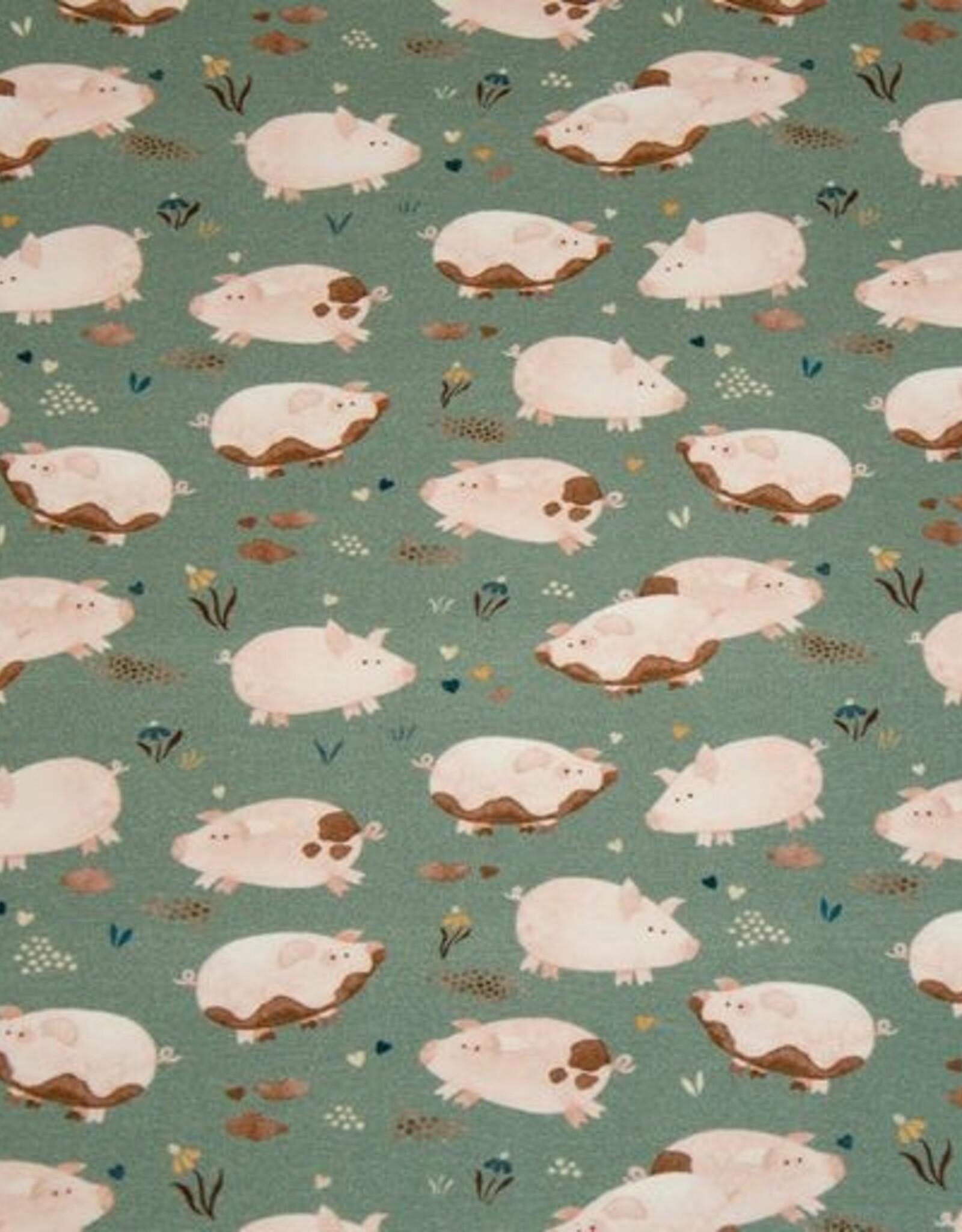 Katoenjersey Fancy Piggy