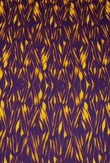 Hilco Viscose met stretch Line Satijn paars gele strepen