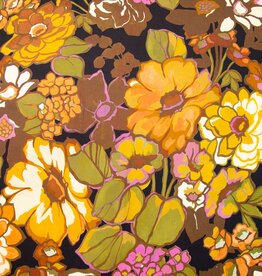 Viscose  Kleurrijke Flower Power
