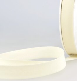 Biais polykatoen 20mm op rol gebroken wit col.51