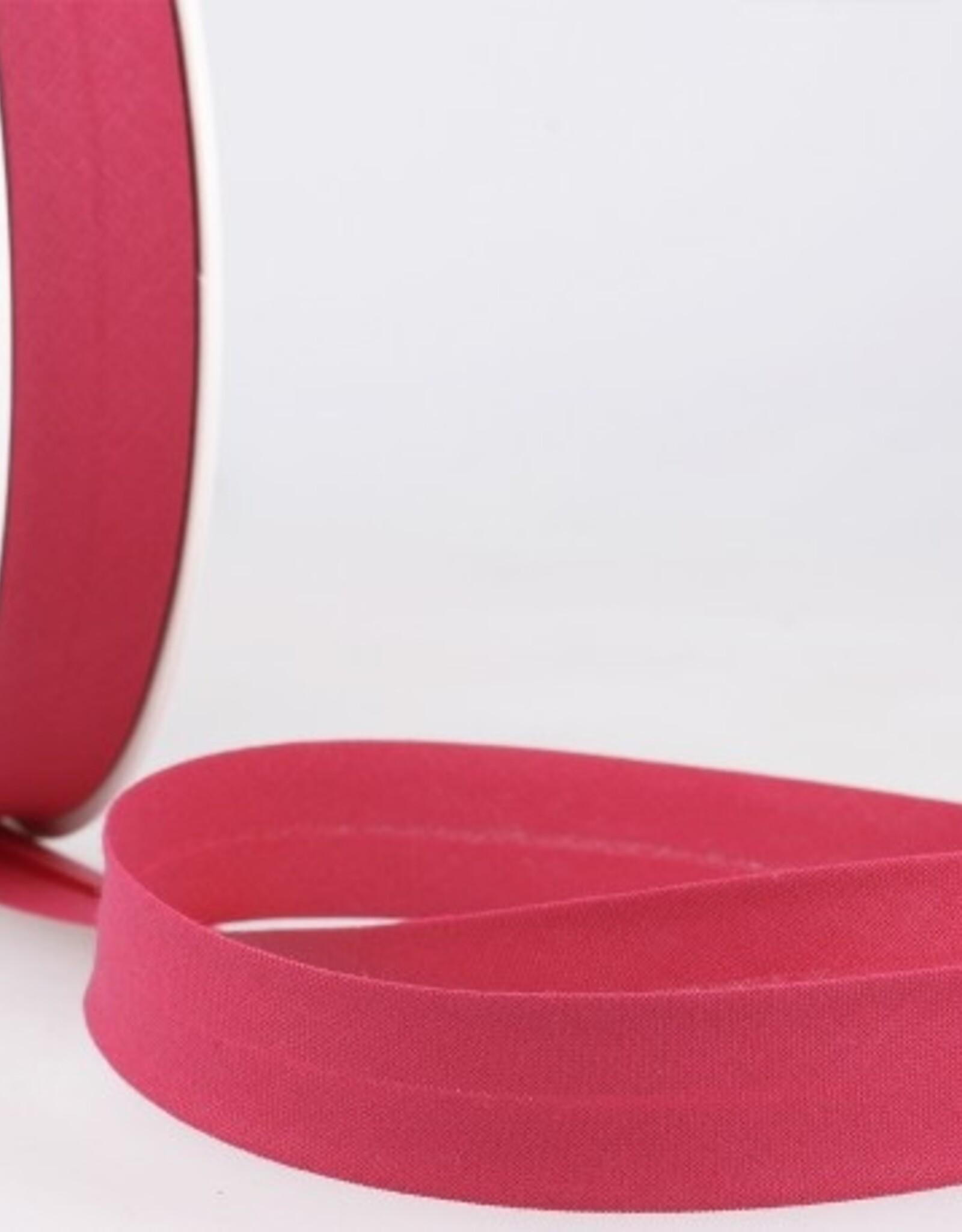 Biais polykatoen 20mm op rol fuchsia col.178