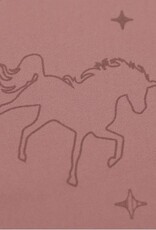 Softshell met reflecterende print eenhoorns rose Softshell met reflecterende print eenhoorns rose