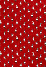 Nooteboom Katoen Popline Foil rood happy gnomes