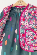 Poplin katoen floral fest  saphire Poplin katoen floral fest  saphire