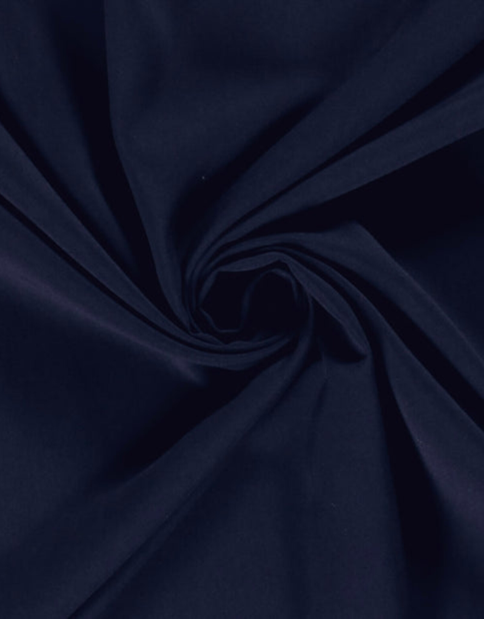 Bamboe Poplin Uni Marine