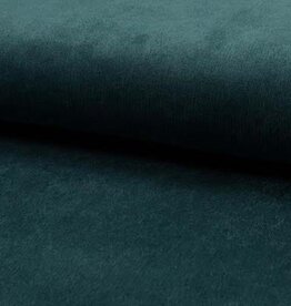 Corduroy 21w washed look met lichte stretch - Green Petrol