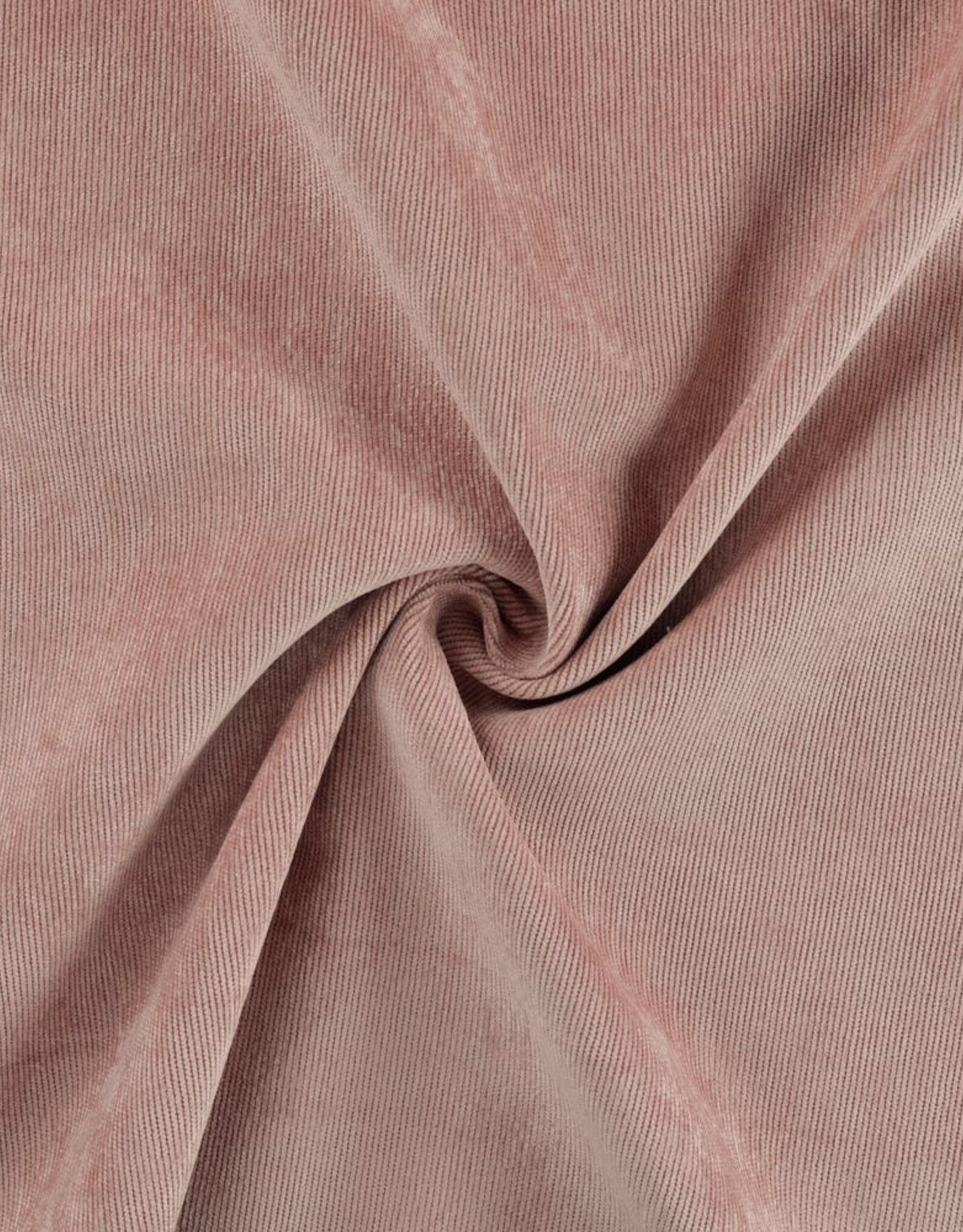Corduroy 21w washed look met lichte stretch - oudroze