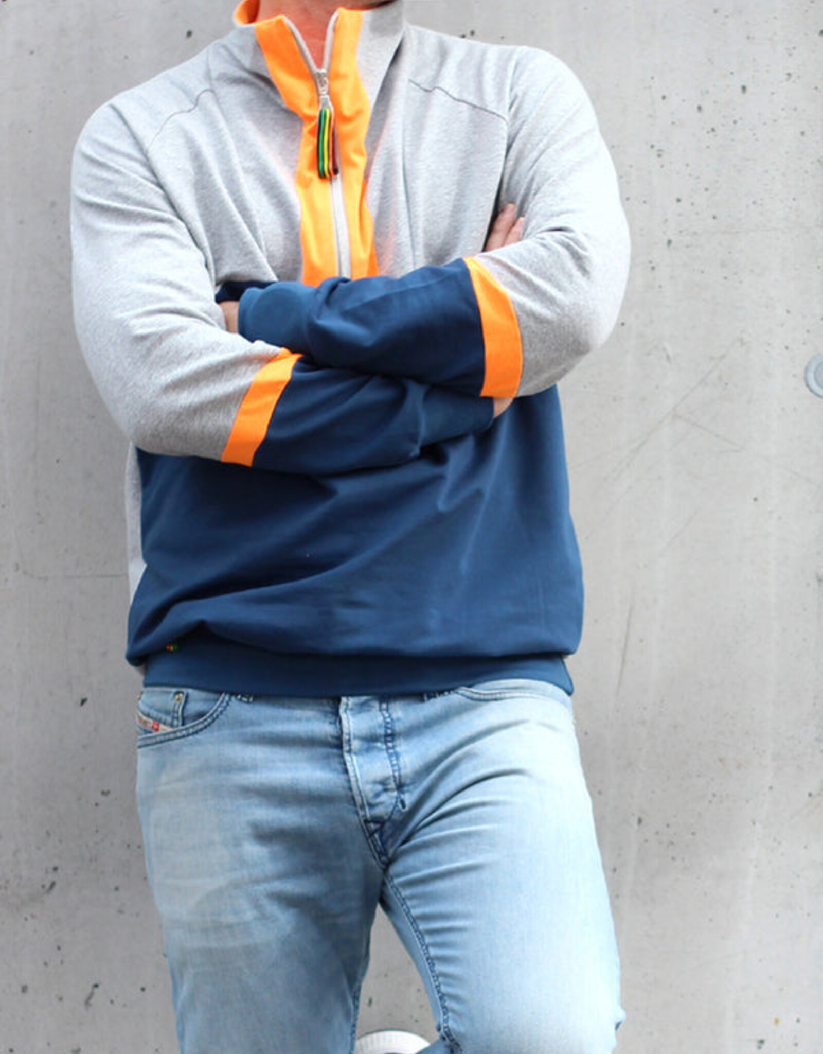 Patroon Padina trui met rits mannen