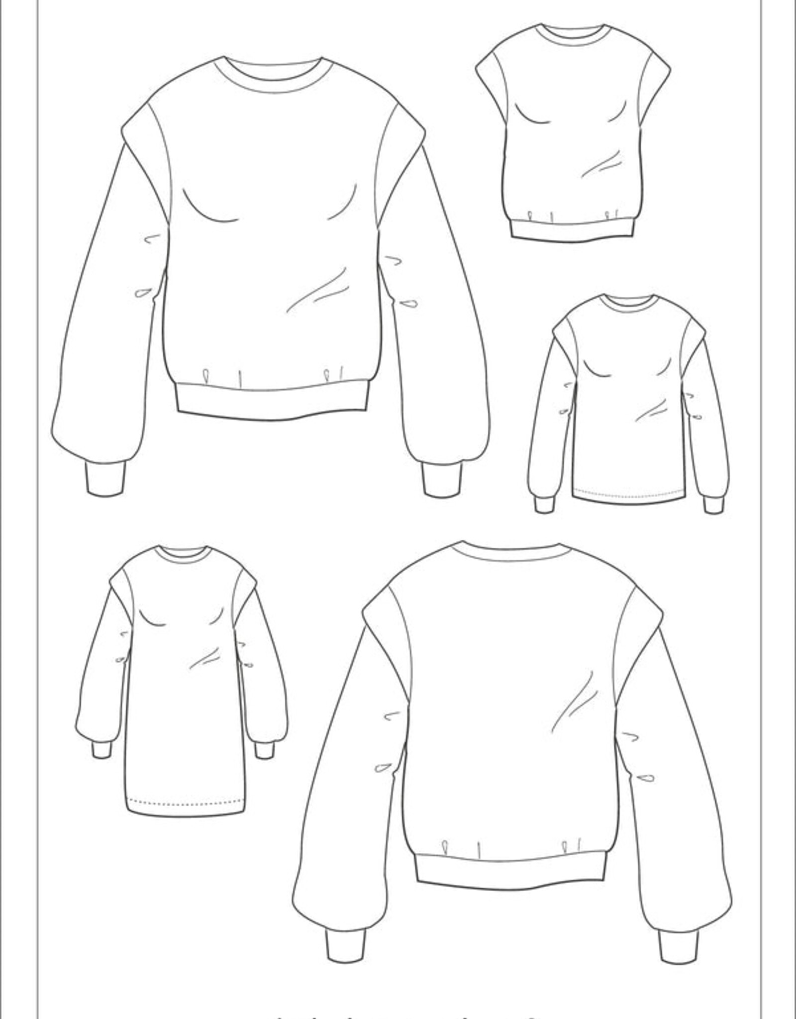 Patroon Fraya vleugel sweater vrouwen