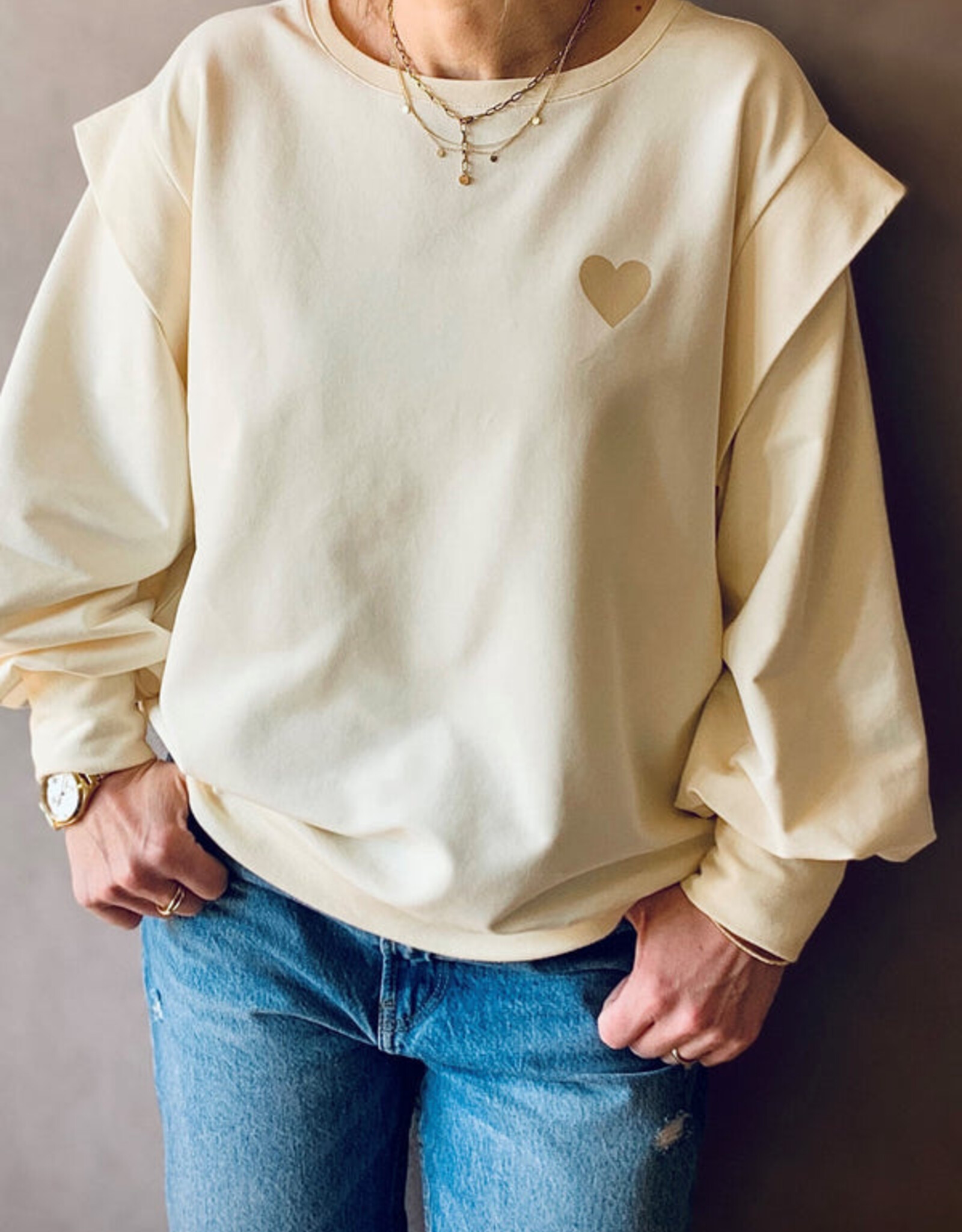 Patroon Fraya vleugel sweater vrouwen