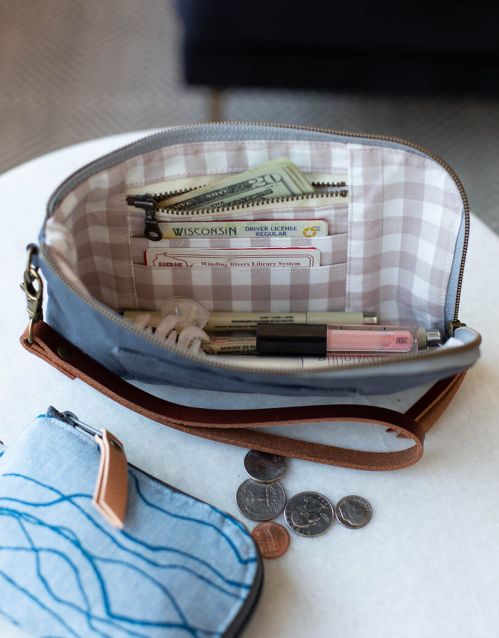 Yarrow wristlet pouch