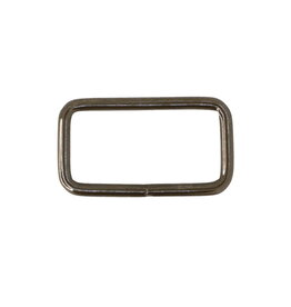 Passant 38mm gun metaal - set van 2 stuks