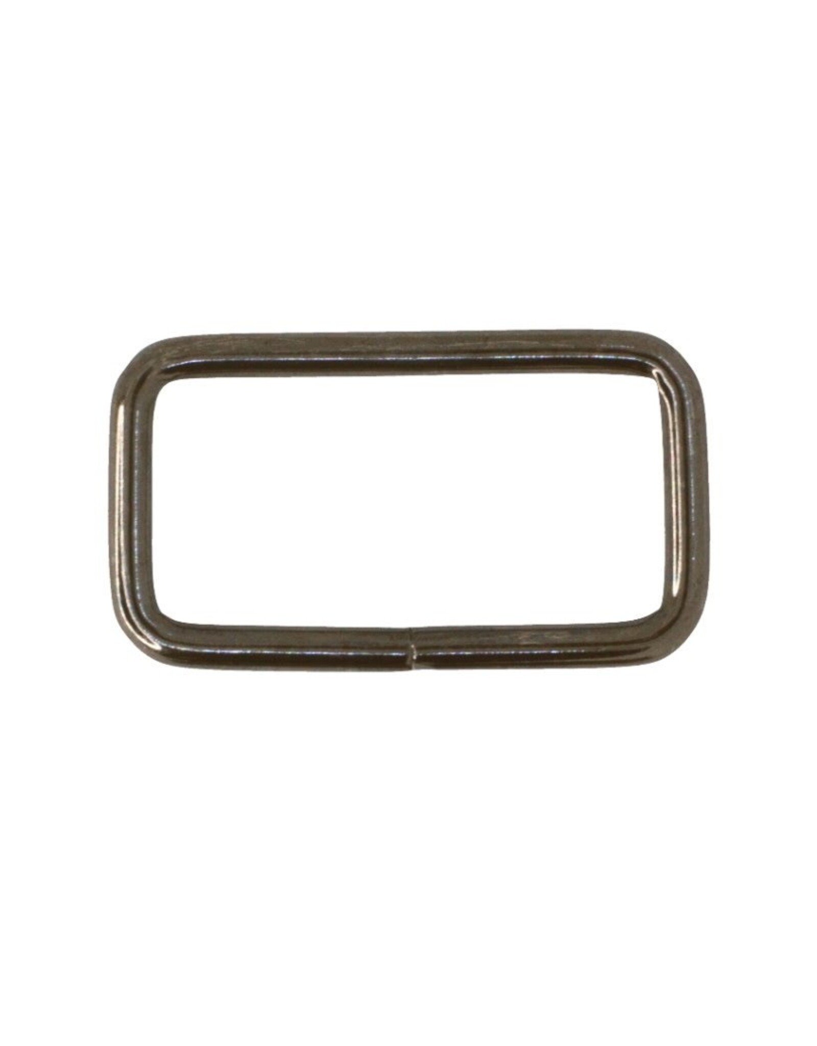 Passant 25mm gun metaal - set van 2 stuks