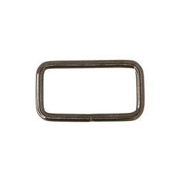 Passant 25mm gun metaal - set van 2 stuks
