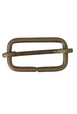 Schuifgesp 25mm antiek goud - set van 2 stuks