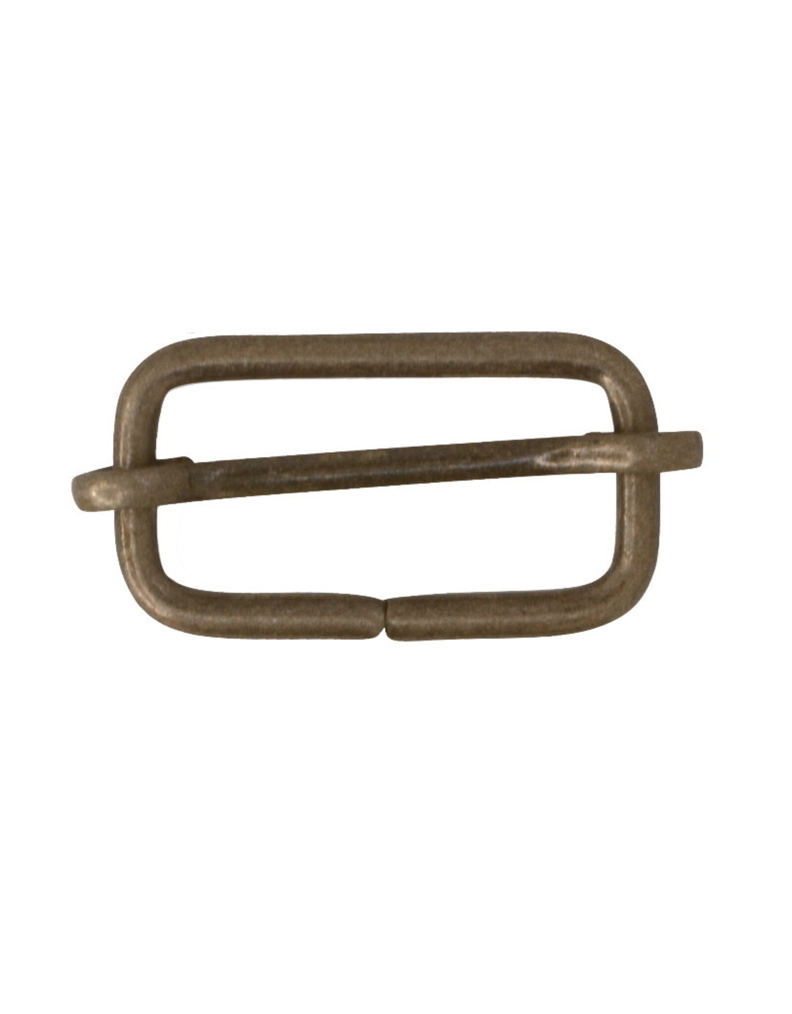 Schuifgesp 25mm antiek goud - set van 2 stuks