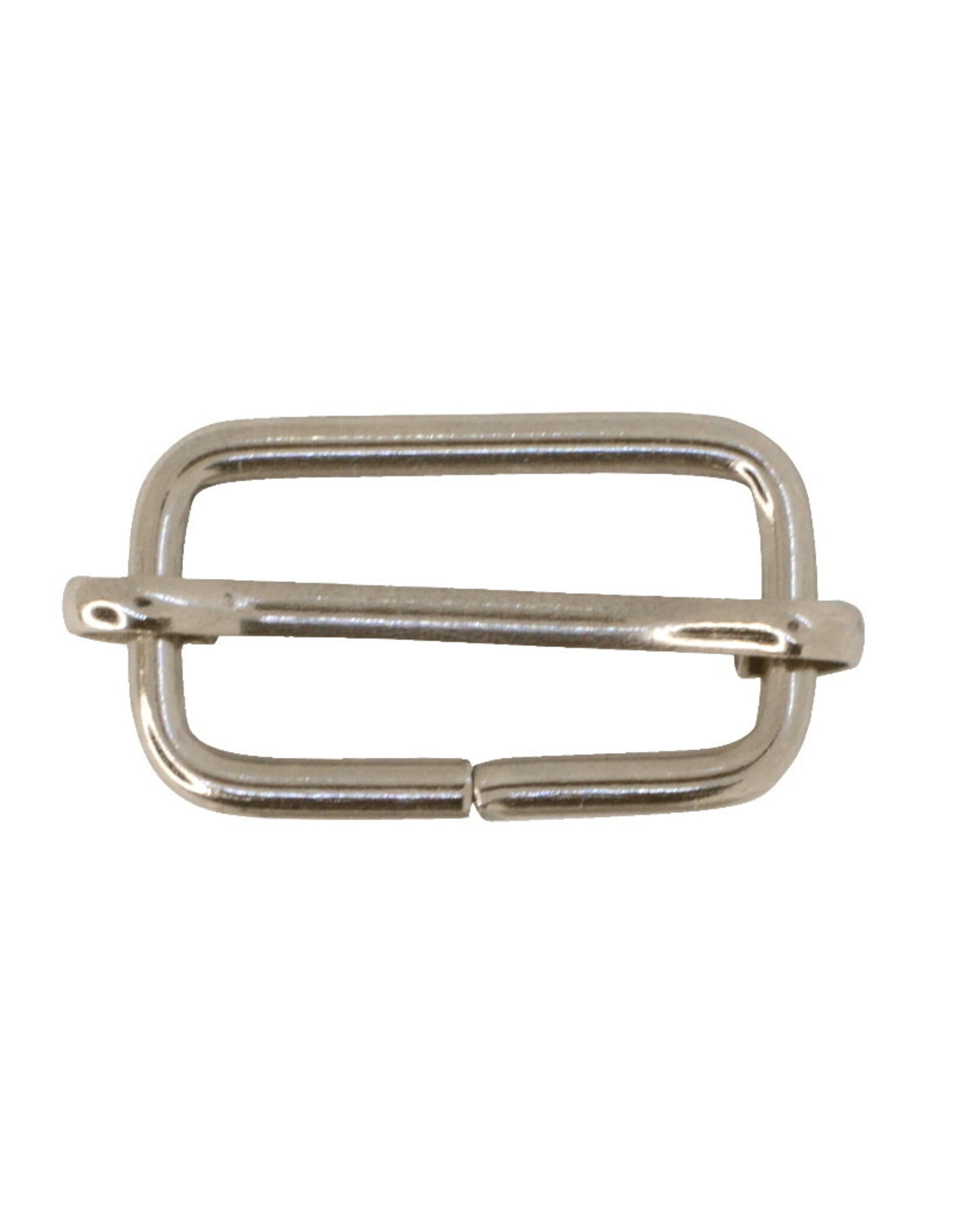 Schuifgesp 25mm nikkel - set van 2 stuks