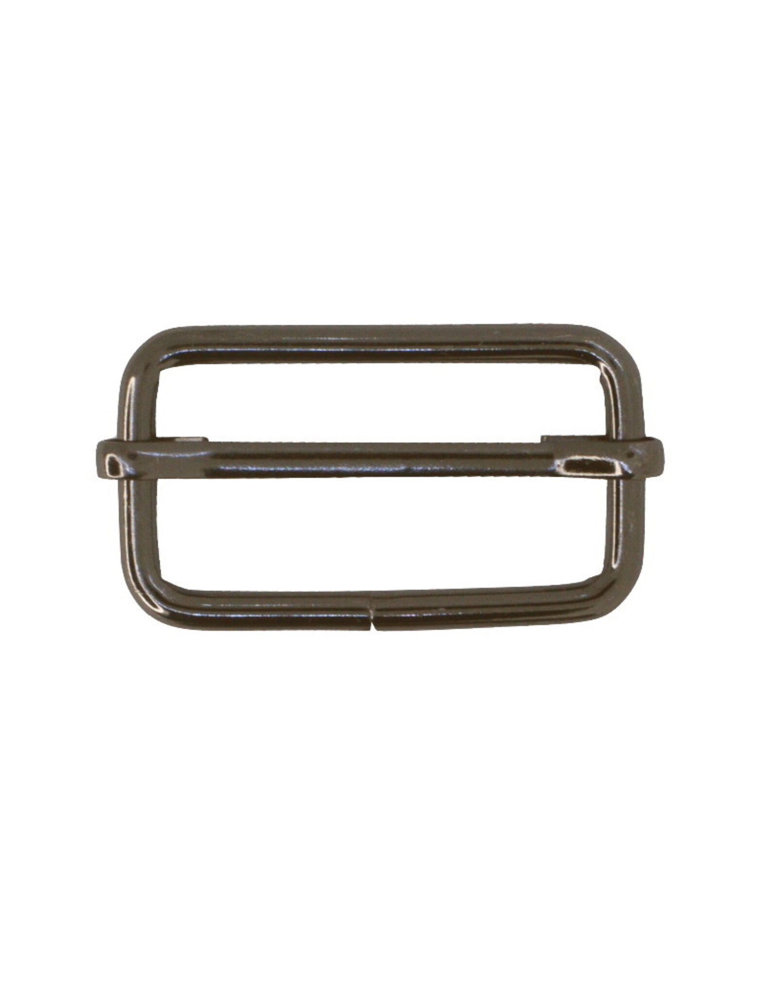 Schuifgesp 25mm gun metaal - set van 2 stuks