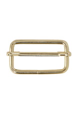 Schuifgesp 25mm goud - set van 2 stuks