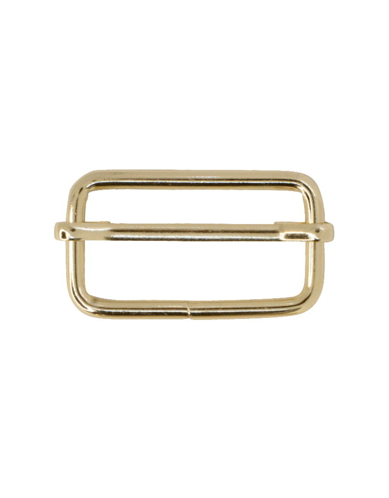 Schuifgesp 25mm goud - set van 2 stuks