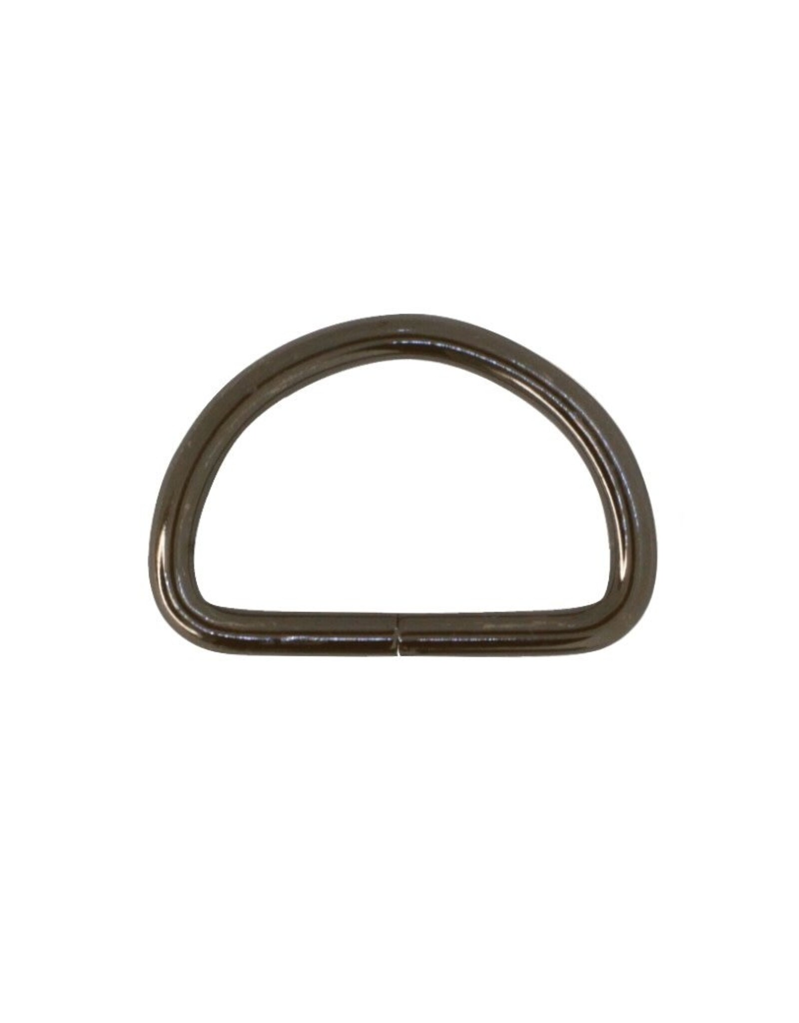 D-ring 38mm gun metaal - set van 2 stuks