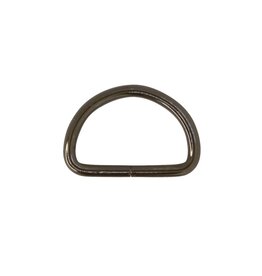 D-ring 38mm gun metaal - set van 2 stuks