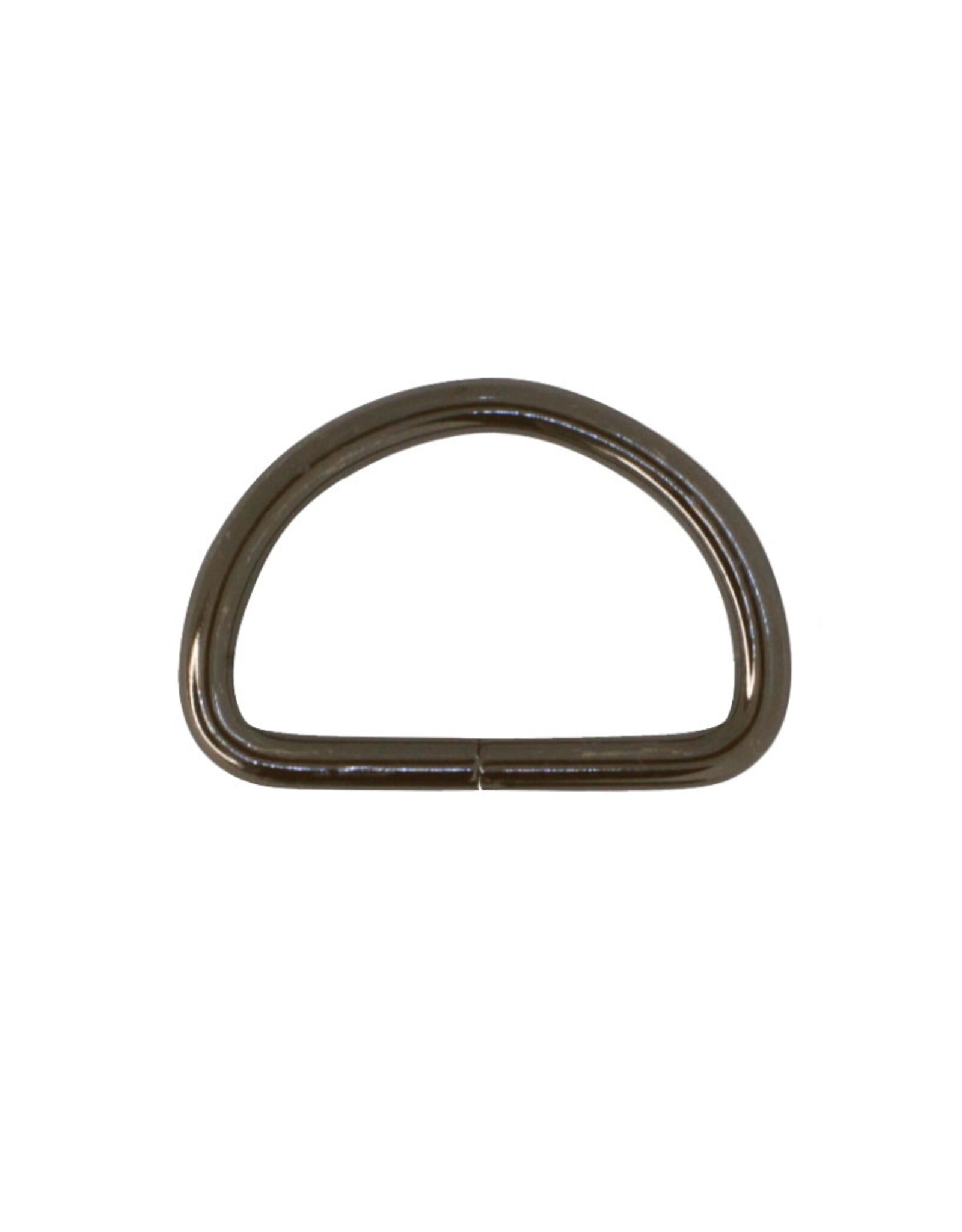 D-ring 25mm gun metaal - set van 2 stuks