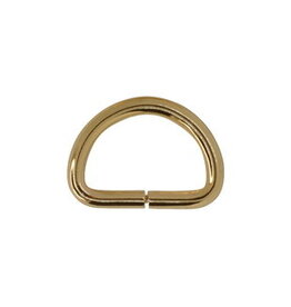 Zipperzoo D-ring 25mm goud - set van 2 stuks
