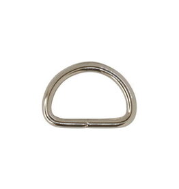 D-ring 25mm nikkel - set van 2 stuks