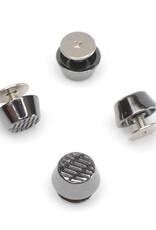 Pootjes met schroef gun metaal - set van 4 stuks Pootjes met schroef gun metaal - set van 4 stuks