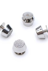 Pootjes met schroef nikkel - set van 4 stuks