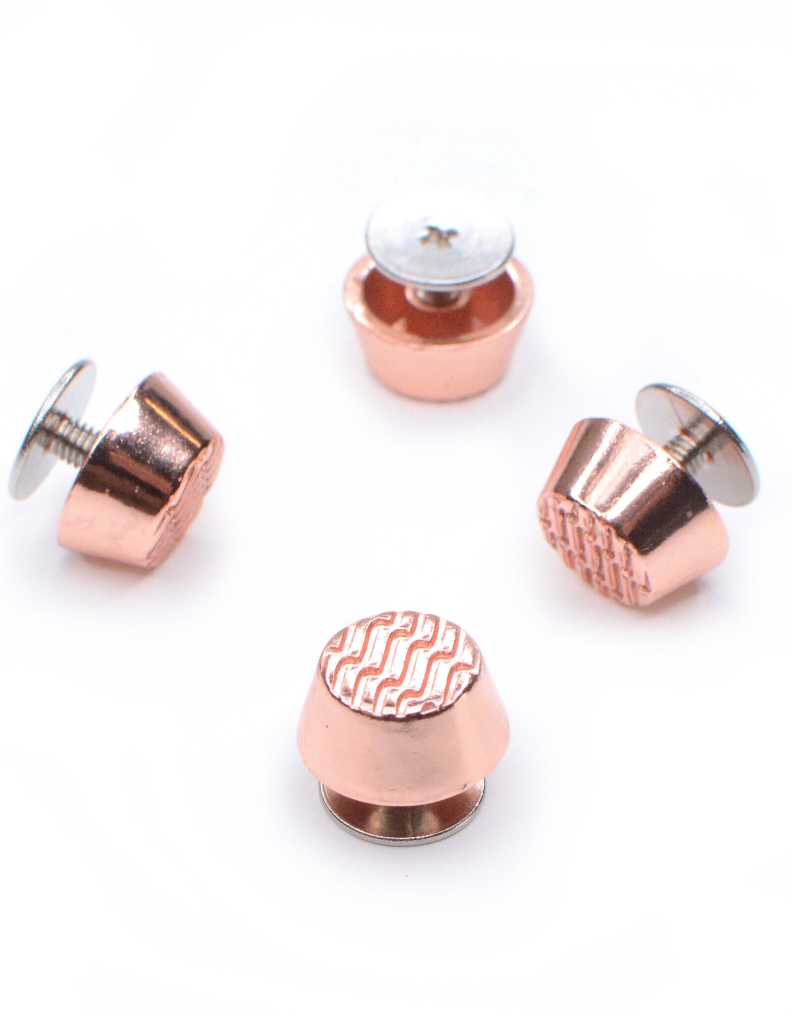 Pootjes met schroef rose goud - set van 4 stuks