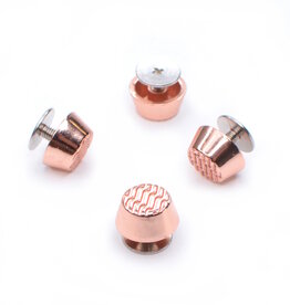 Pootjes met schroef rose goud - set van 4 stuks