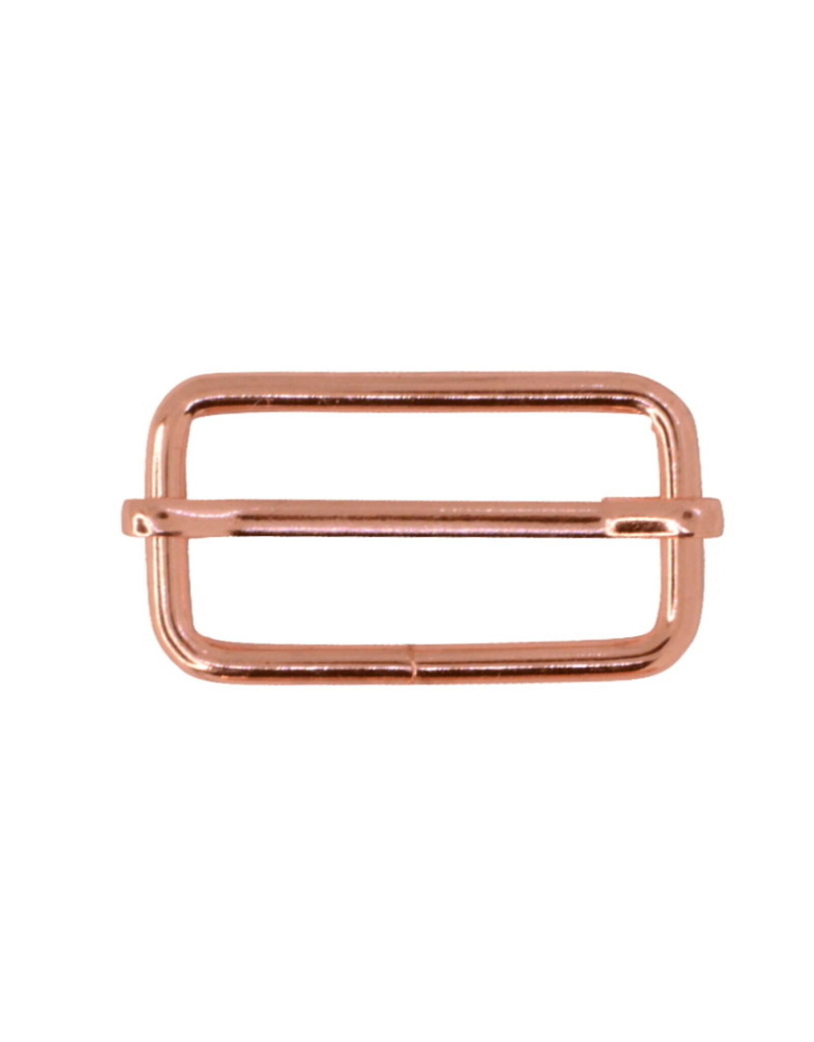 Schuifgesp 38mm rose goud - set van 2 stuks