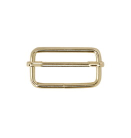 Schuifgesp 38mm goud - set van 2 stuks