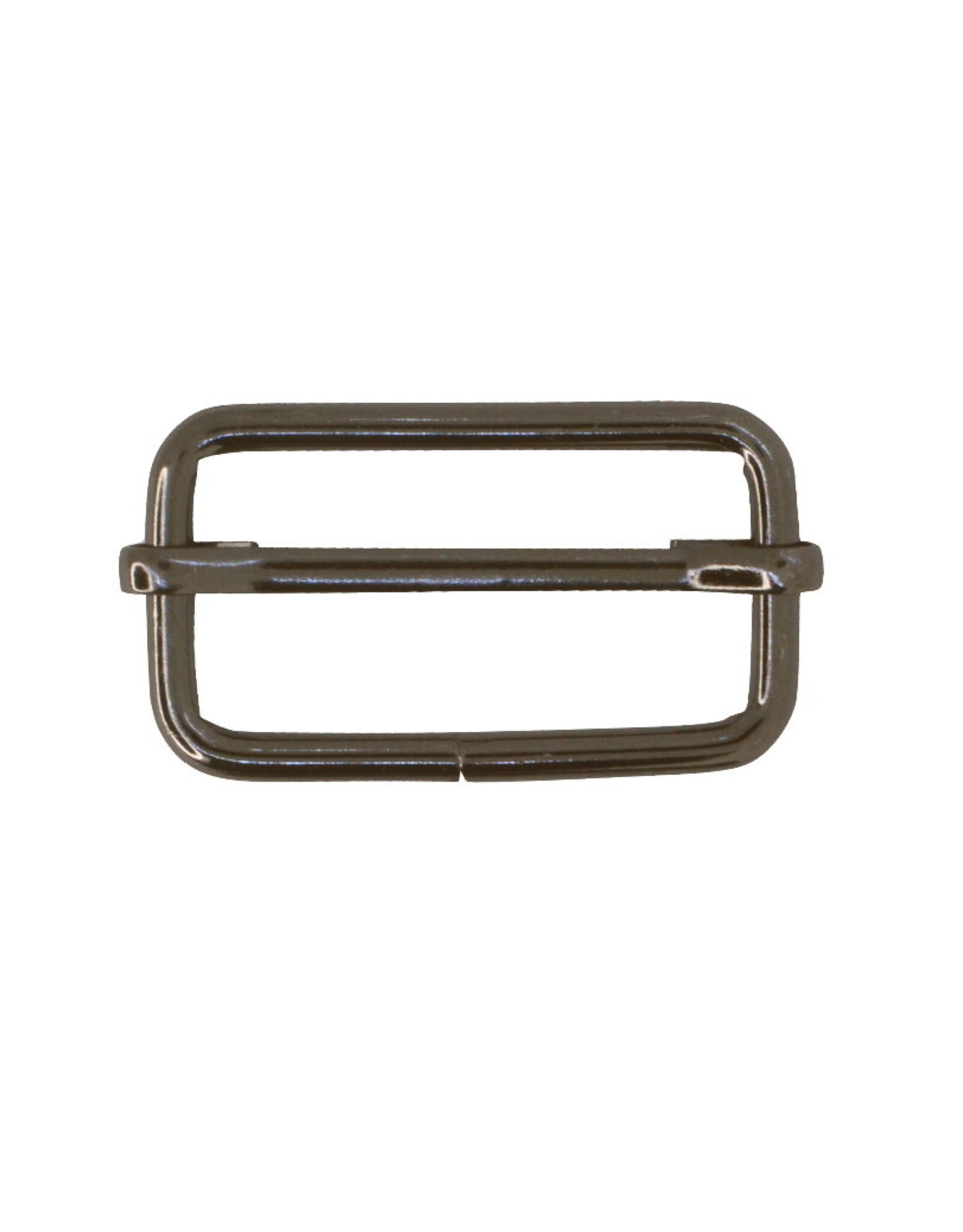 Schuifgesp 38mm gun metaal - set van 2 stuks