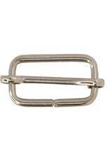 Schuifgesp 38mm nikkel - set van 2 stuks