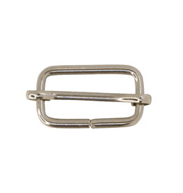 Schuifgesp 38mm nikkel - set van 2 stuks