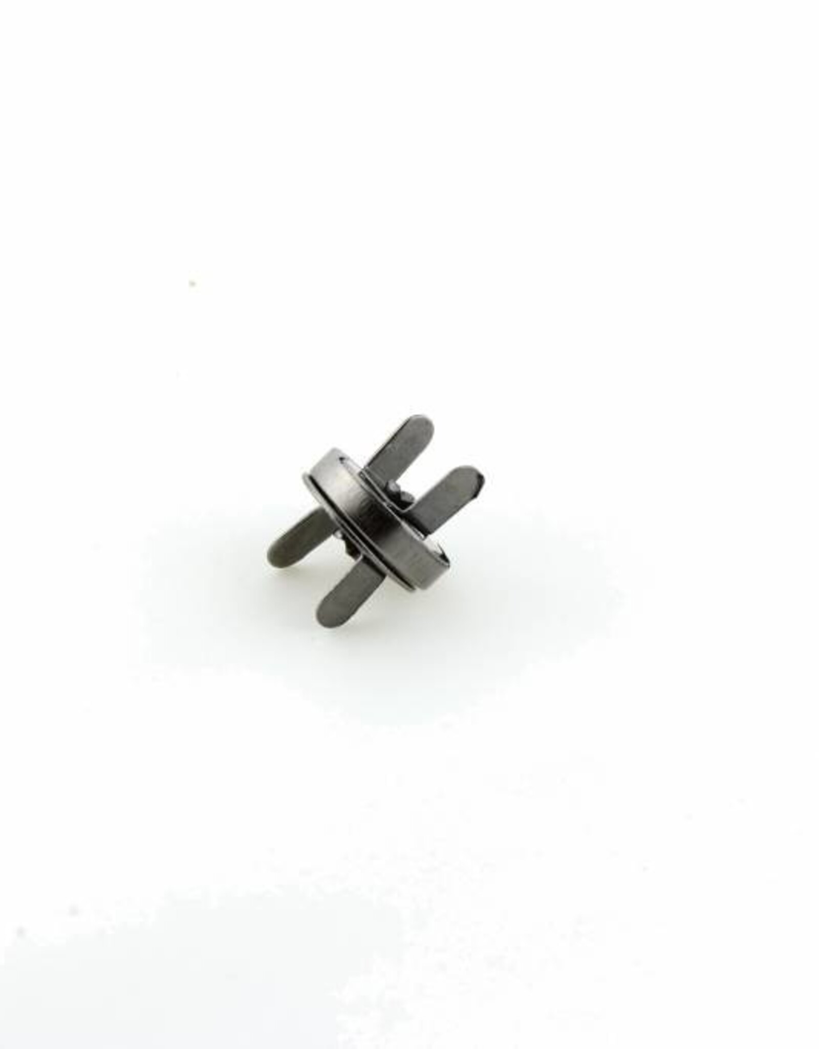 Magneetsluiting 18mm gun metaal - set van 2 stuks