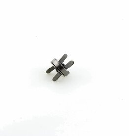 Magneetsluiting 18mm gun metaal - set van 2 stuks