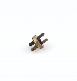 Magneetsluiting 18mm antiek goud - set van 2 stuks