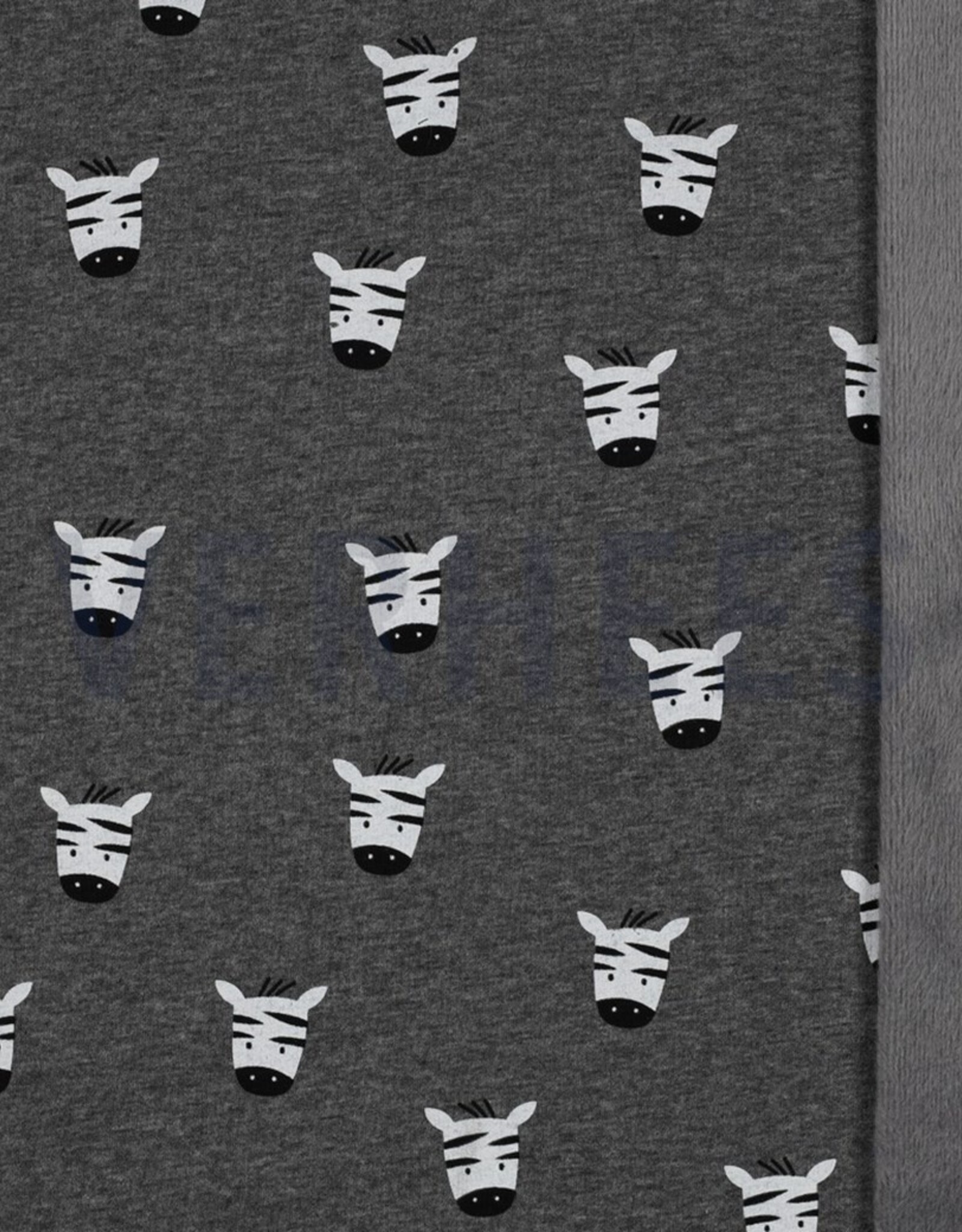 Soft sweat zebra grey melange