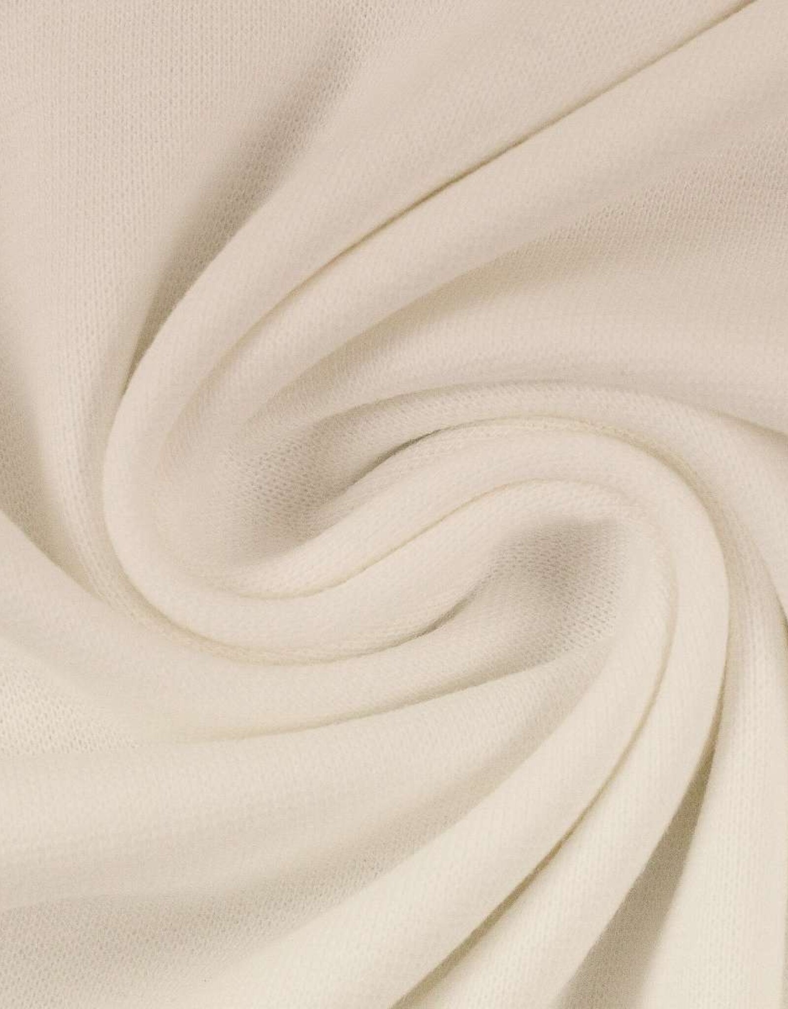 French Terry uni gebroken wit