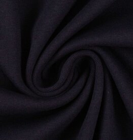 French Terry uni donkerblauw