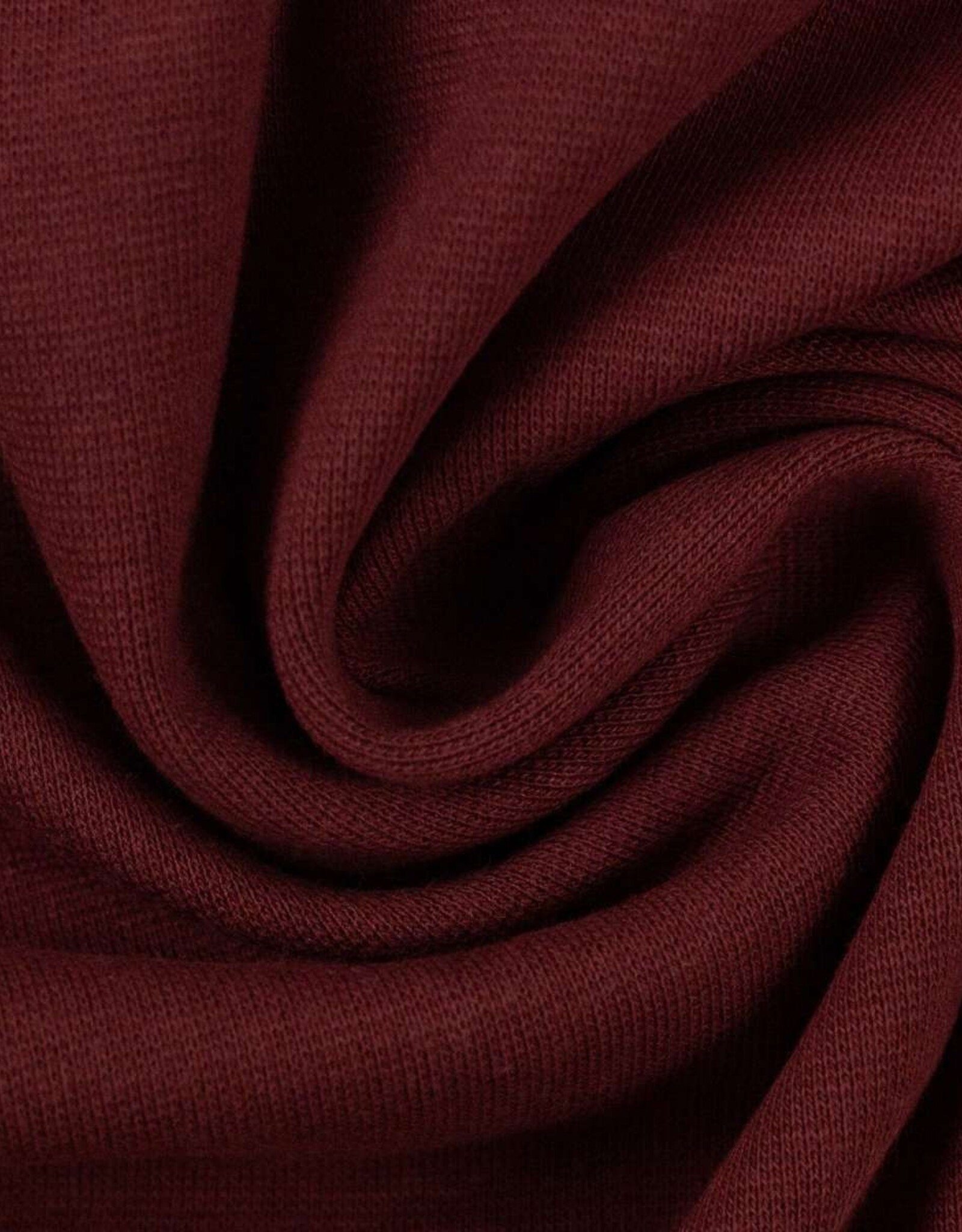 swafing French Terry uni bordeaux