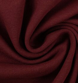 swafing French Terry uni bordeaux