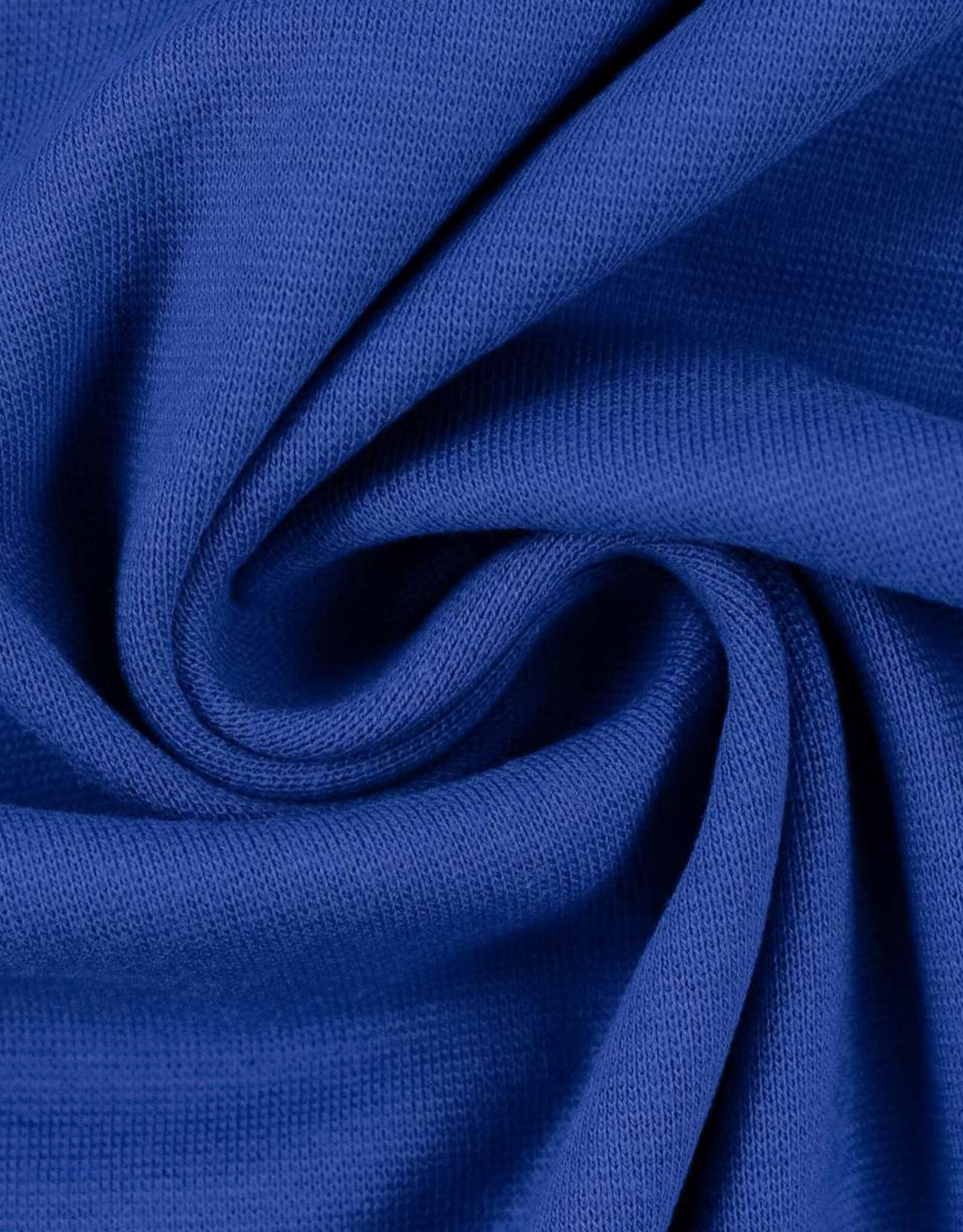 French Terry uni koningsblauw