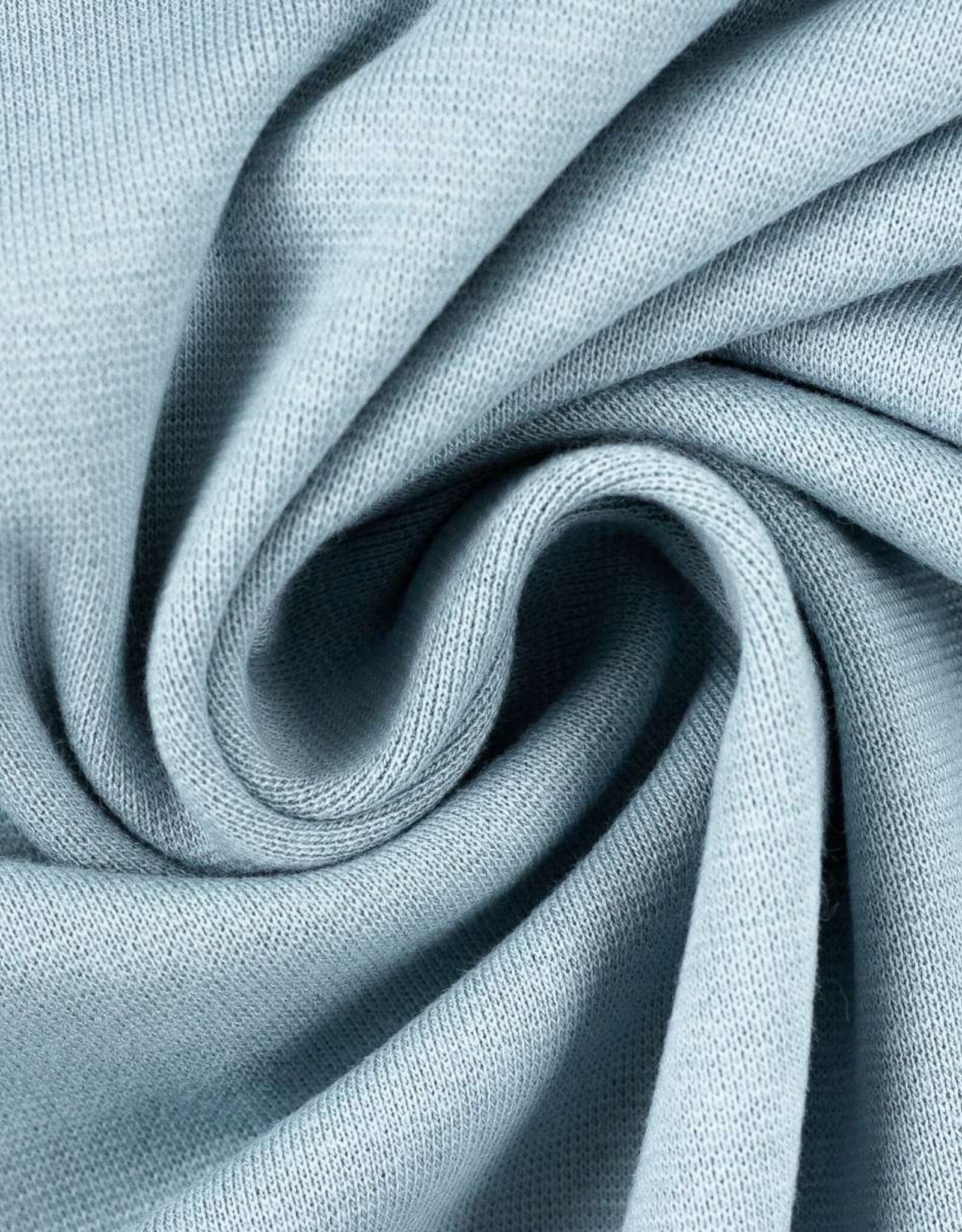 French Terry uni licht blauw