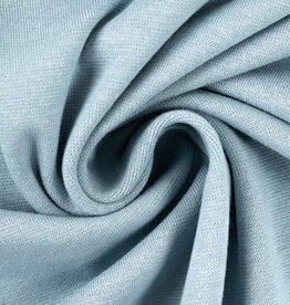 French Terry uni licht blauw