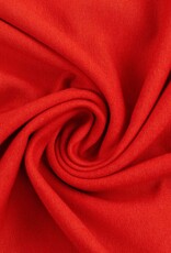 French Terry uni rood